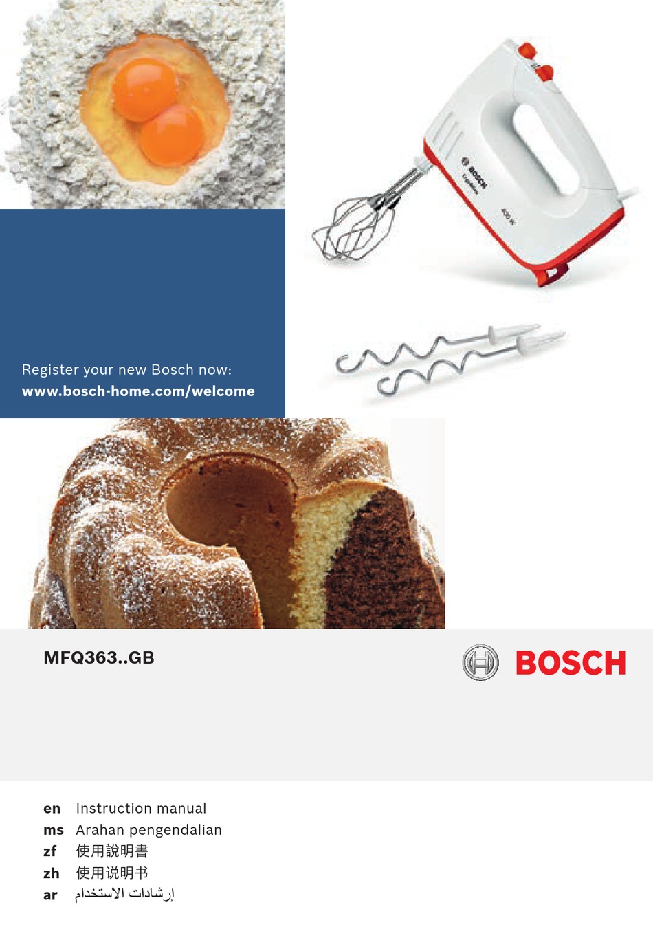 BOSCH MFQ36300GB INSTRUCTION MANUAL Pdf Download ManualsLib