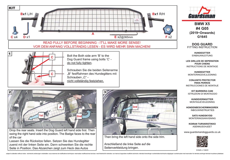 GUARDSMAN G1645 FITTING INSTRUCTION Pdf Download ManualsLib