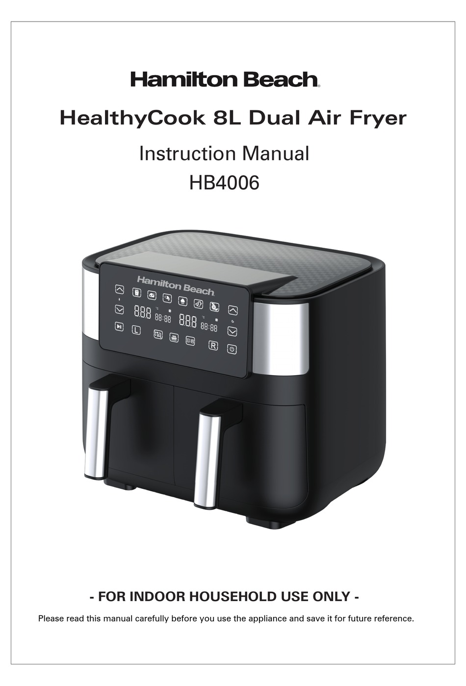 HAMILTON BEACH HEALTHYCOOK HB4006 INSTRUCTION MANUAL Pdf Download