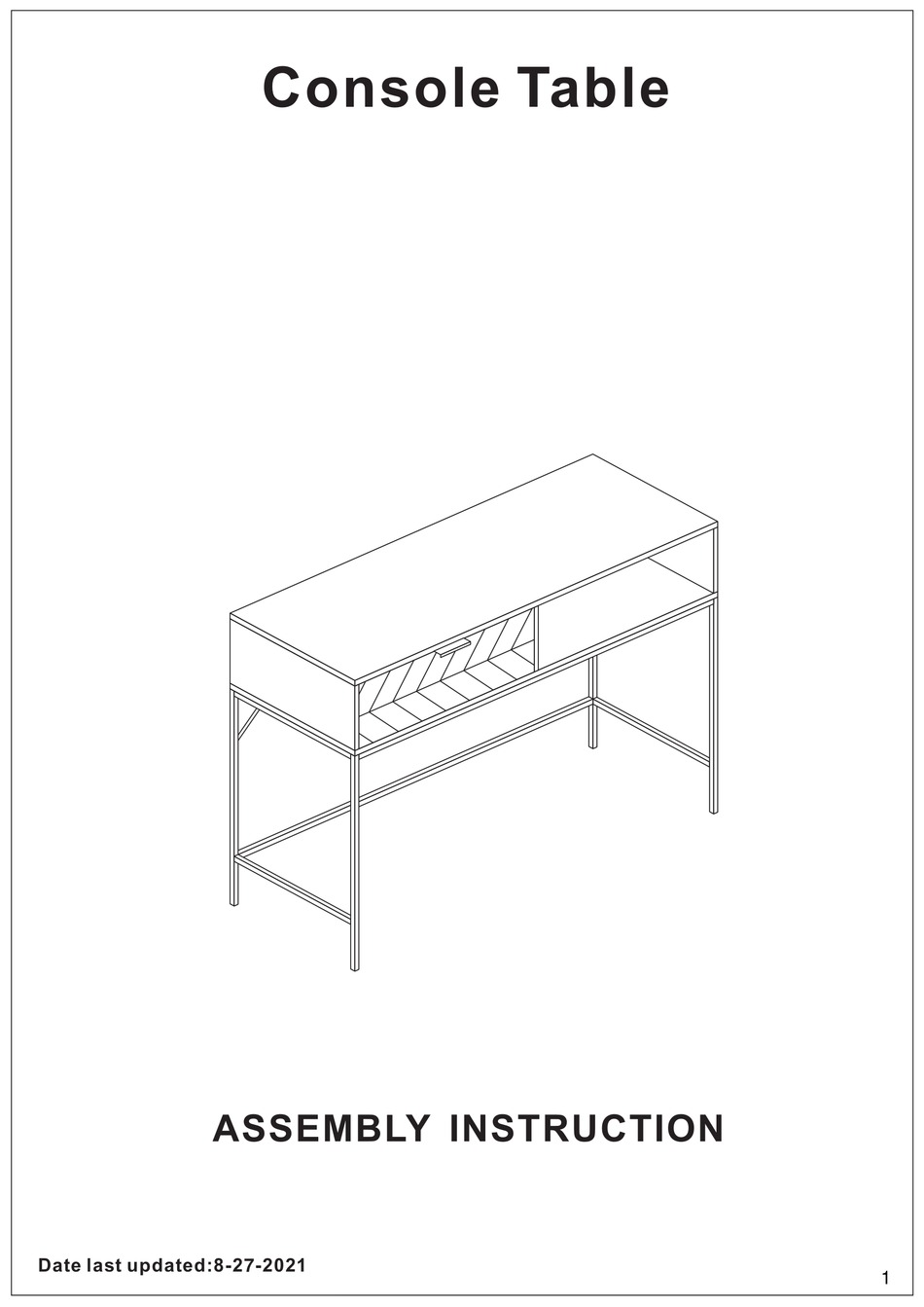 BAXTON STUDIO LC21020902 ASSEMBLY INSTRUCTION MANUAL Pdf Download