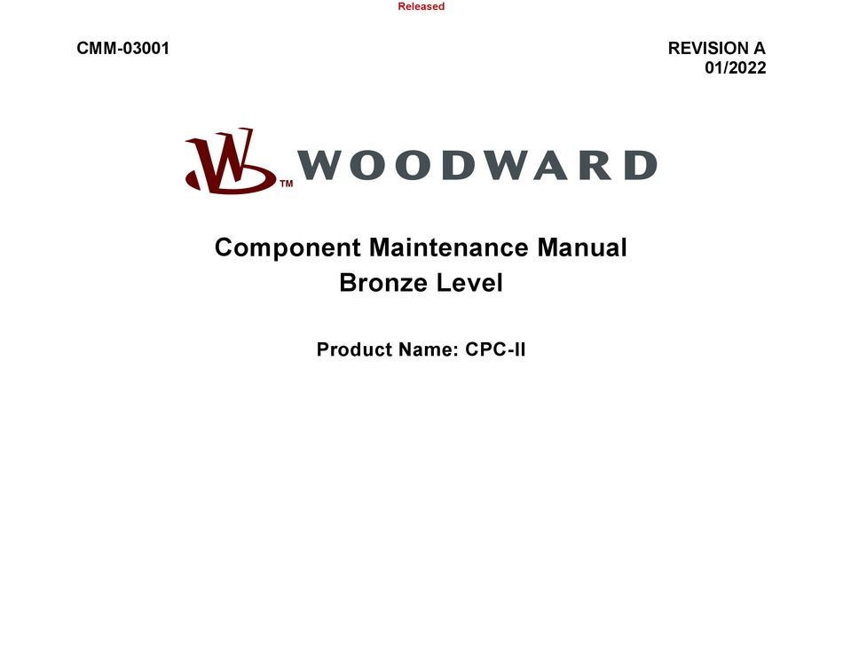 WOODWARD CPCII COMPONENT MAINTENANCE MANUAL Pdf Download ManualsLib