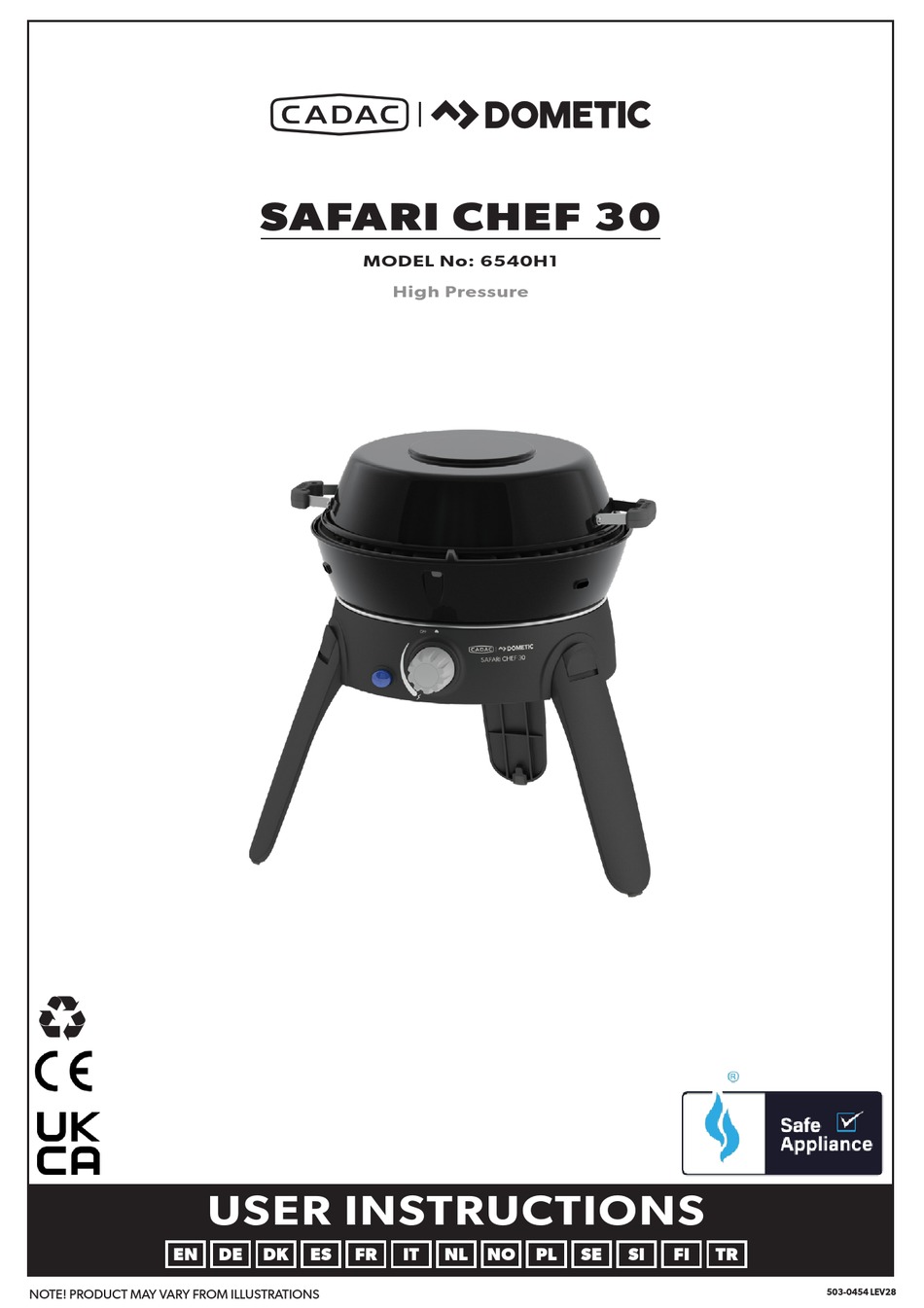 cadac safari chef 30 instructions