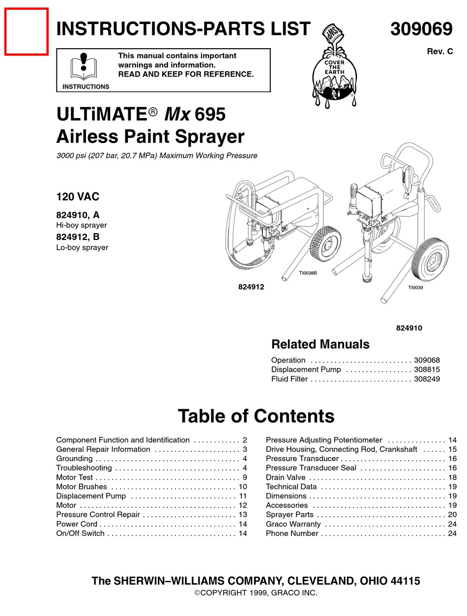 Graco 824910 Instructions Manual Pdf Download Manualslib