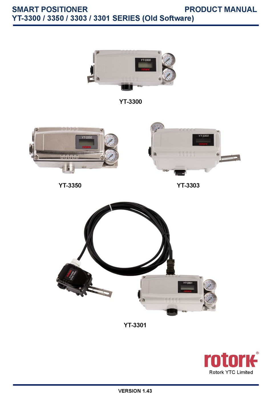 ROTORK YT3300 SERIES PRODUCT MANUAL Pdf Download ManualsLib