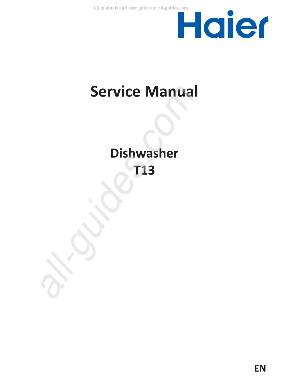 HAIER T13 SERVICE MANUAL Pdf Download ManualsLib