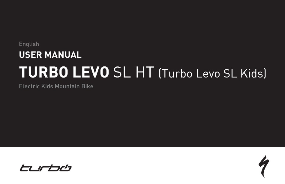 TURBO LEVO SL HT USER MANUAL Pdf Download ManualsLib