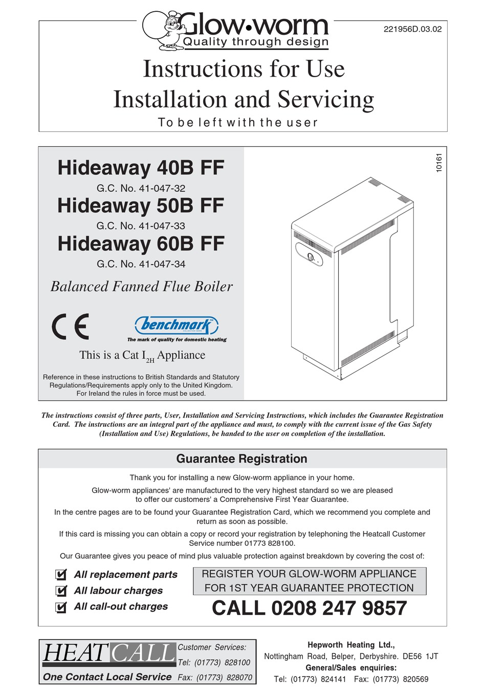 GLOWWORM HIDEAWAY 40B FF INSTRUCTIONS FOR USE MANUAL Pdf Download