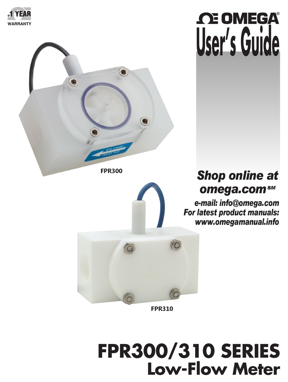 OMEGA FPR310 SERIES USER MANUAL Pdf Download ManualsLib