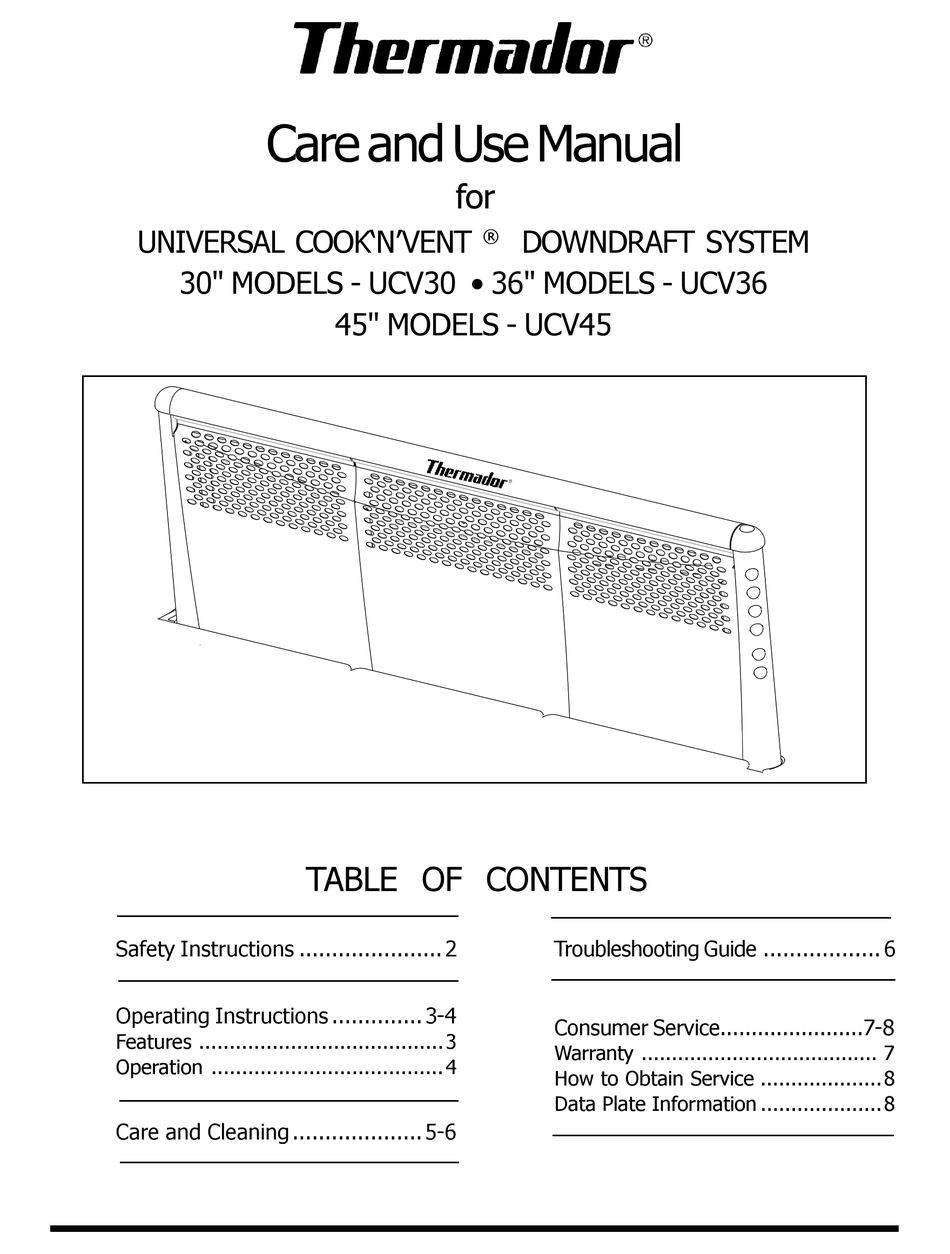 THERMADOR UNIVERSAL COOK