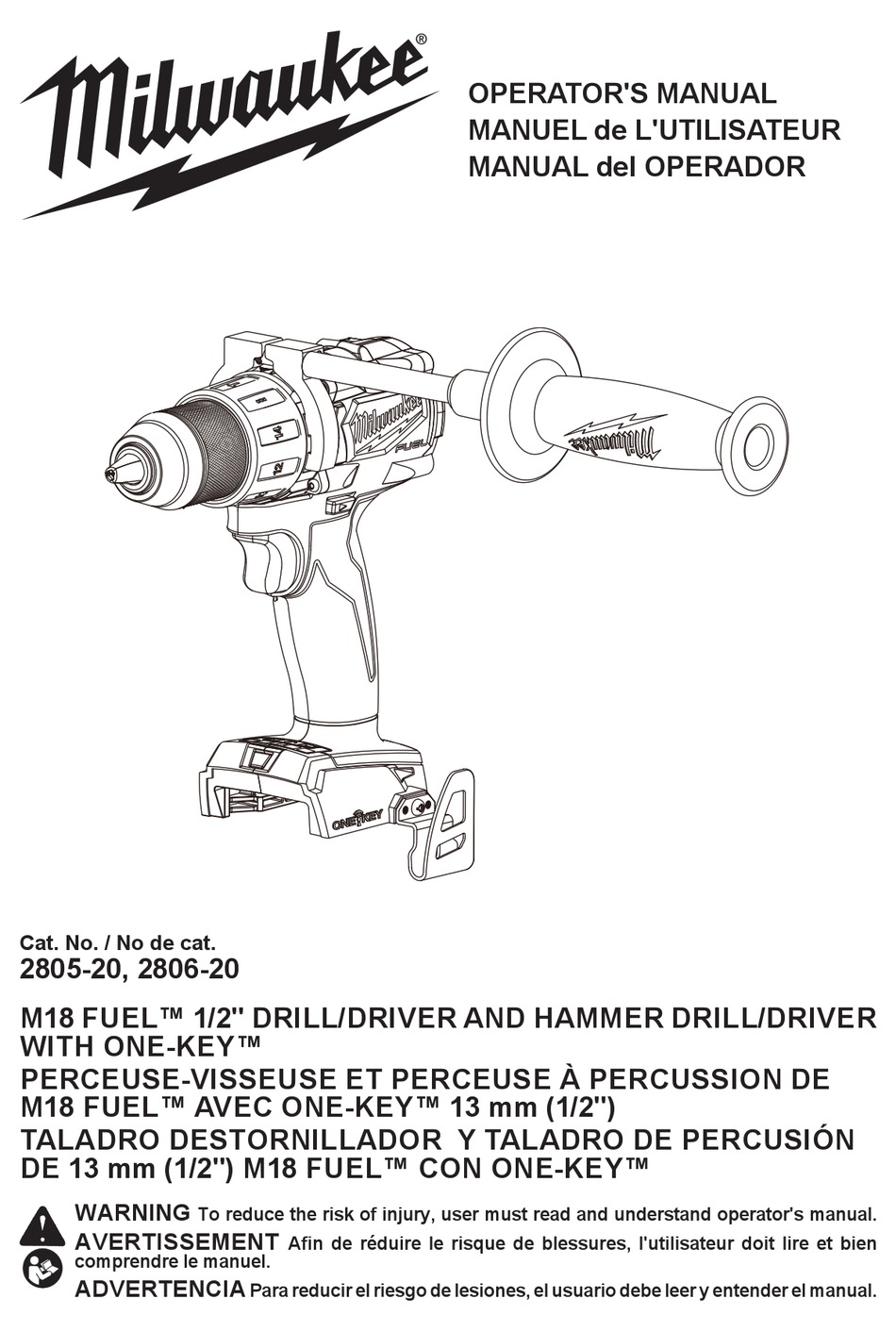 MILWAUKEE M18 FUEL 280620 OPERATOR