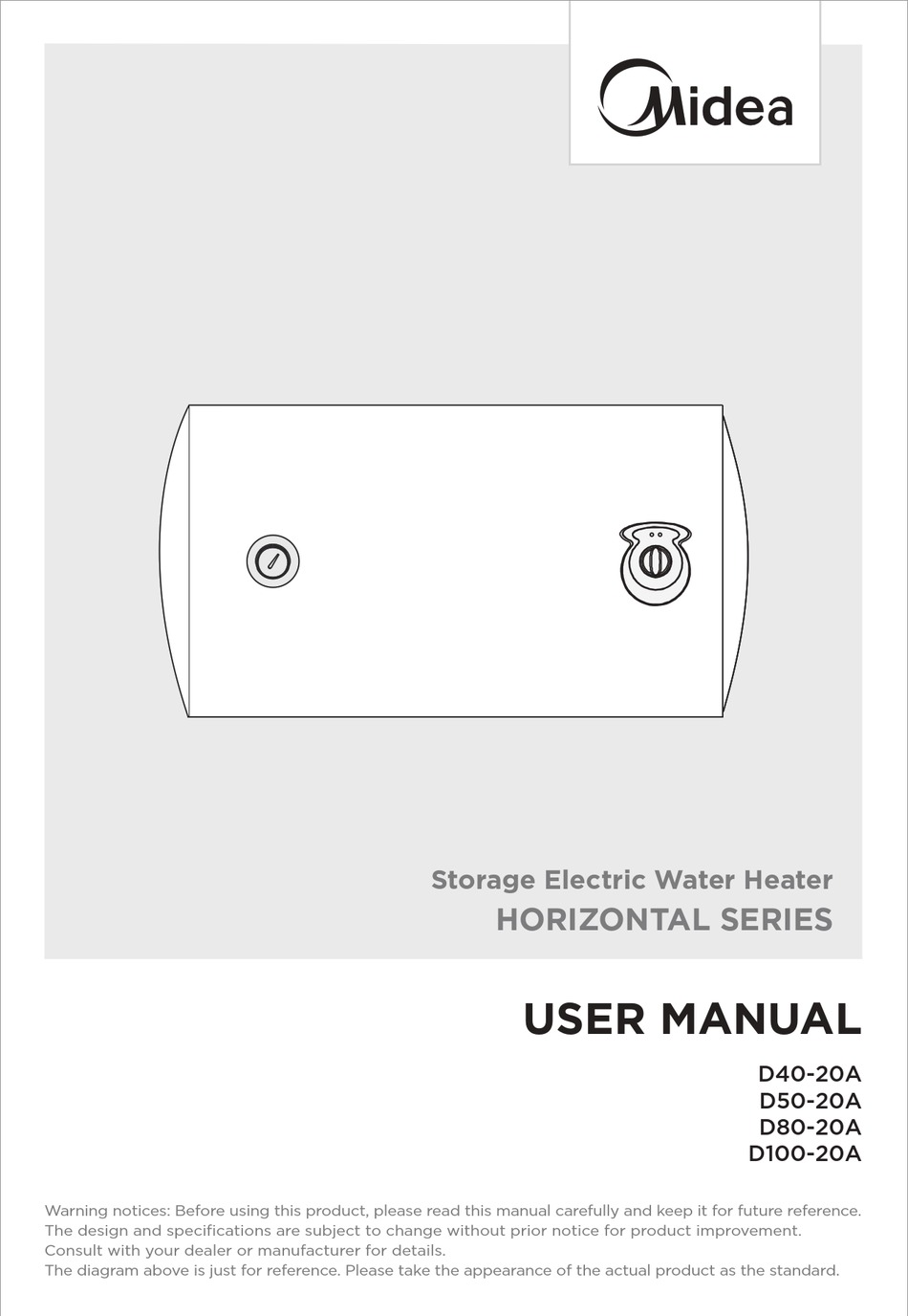 MIDEA HORIZONTAL SERIES USER MANUAL Pdf Download | ManualsLib