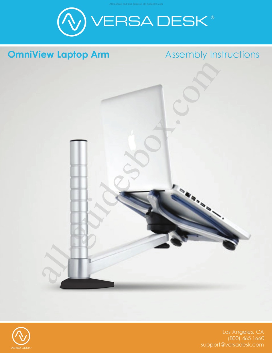 VERSA DESK OMNIVIEW LAPTOP ARM ASSEMBLY INSTRUCTIONS Pdf Download