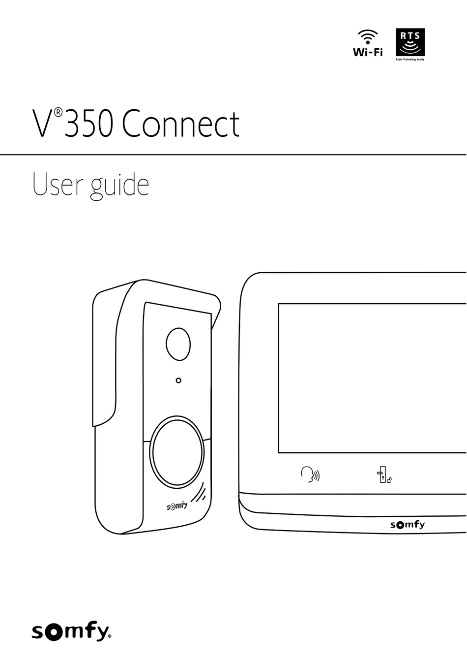 SOMFY 1871229 - Visiophone V350 Connect, Interphone connecté
