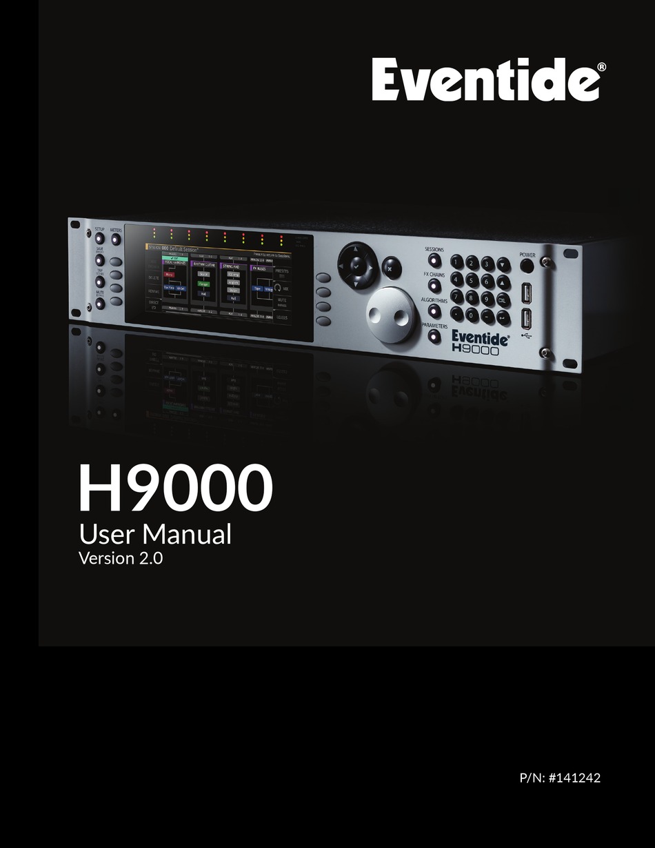 EVENTIDE H9000 USER MANUAL Pdf Download ManualsLib