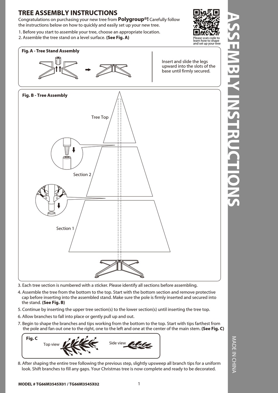 POLYGROUP TG66M3545X01 ASSEMBLY INSTRUCTIONS Pdf Download ManualsLib