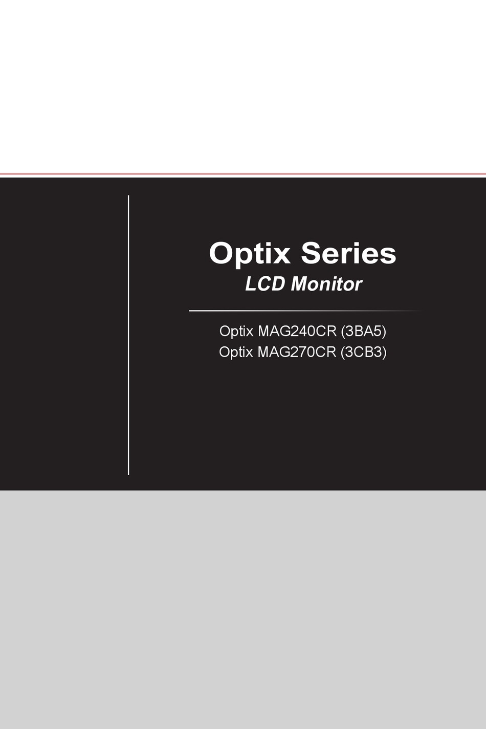 Msi Optix Mag Cr Manual Pdf Download Manualslib