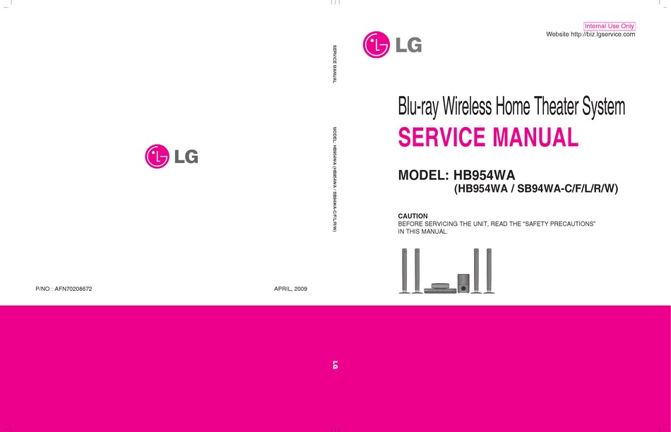 LG HB954WA SERVICE MANUAL Pdf Download | ManualsLib