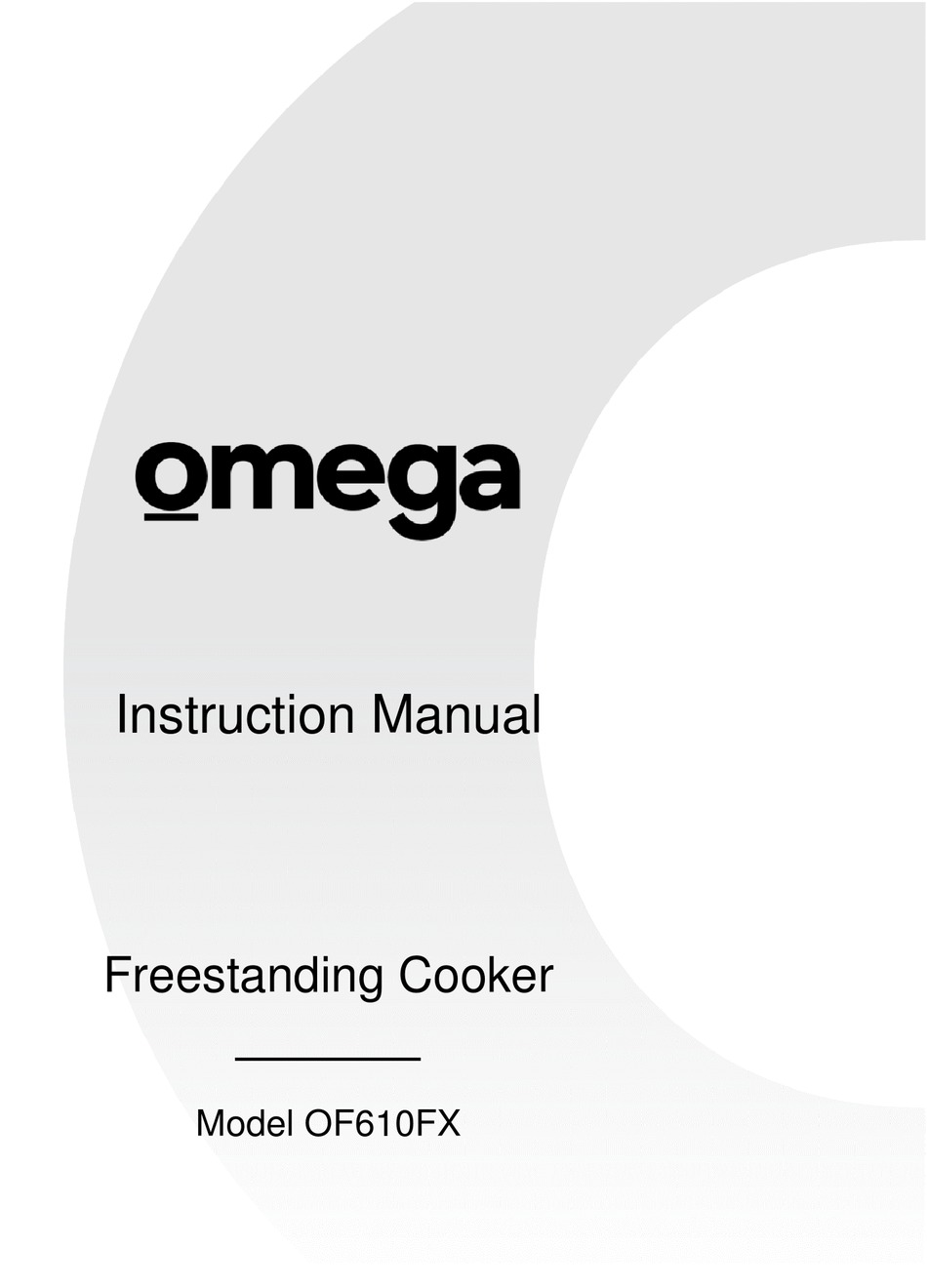 OMEGA OF610FX INSTRUCTION MANUAL Pdf Download ManualsLib