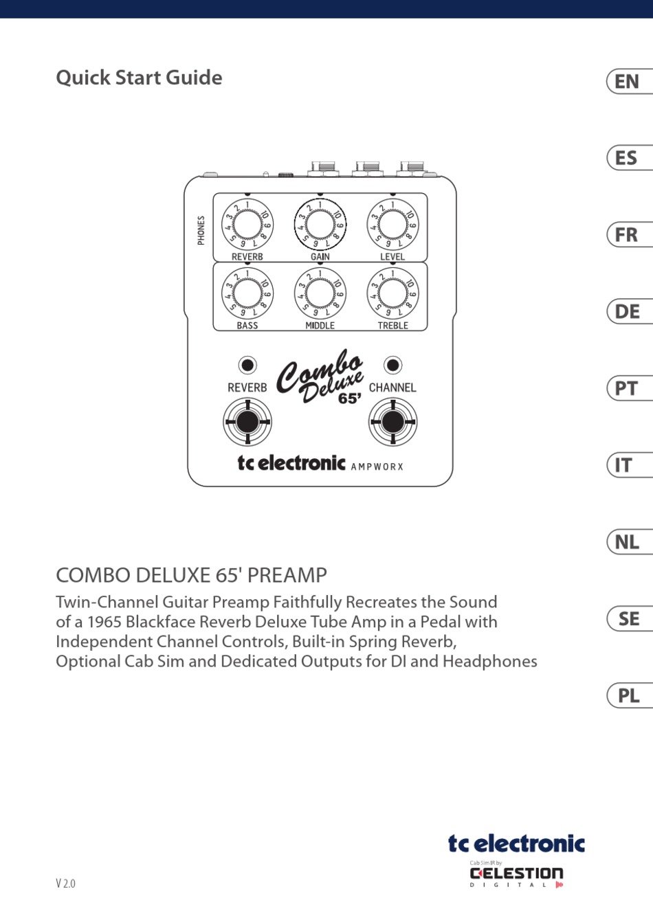 TC ELECTRONIC COMBO DELUXE 65' QUICK START MANUAL Pdf Download | ManualsLib