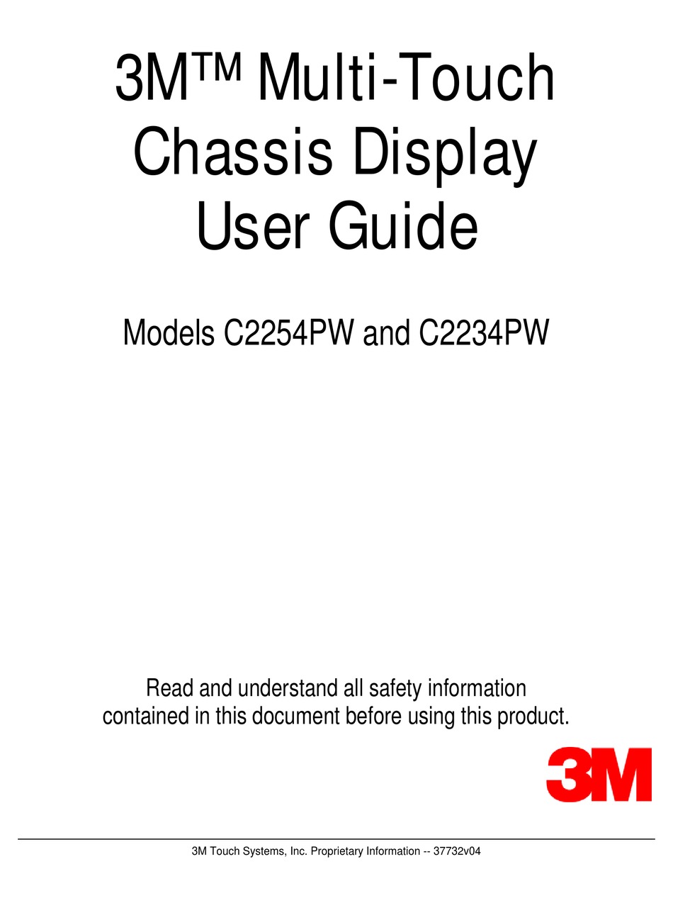 3M C2234PW USER MANUAL Pdf Download ManualsLib
