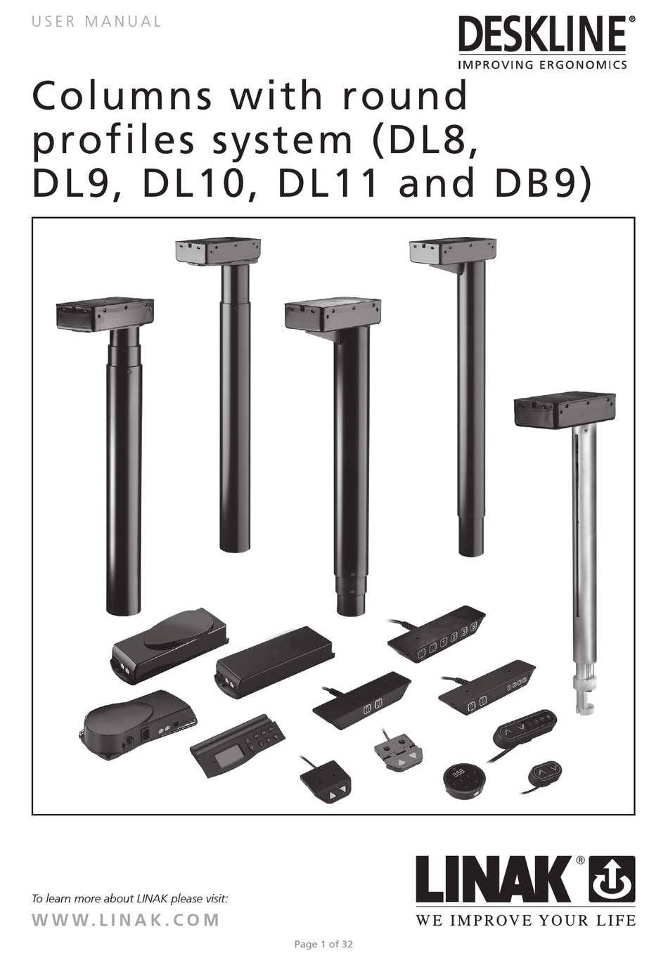 LINAK DESKLINE DL9 USER MANUAL Pdf Download ManualsLib