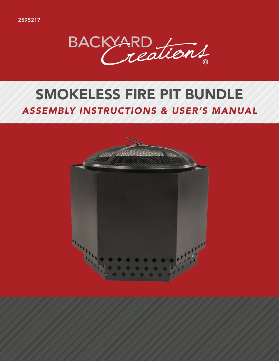 BACKYARD CREATIONS 2595217 USER MANUAL Pdf Download ManualsLib