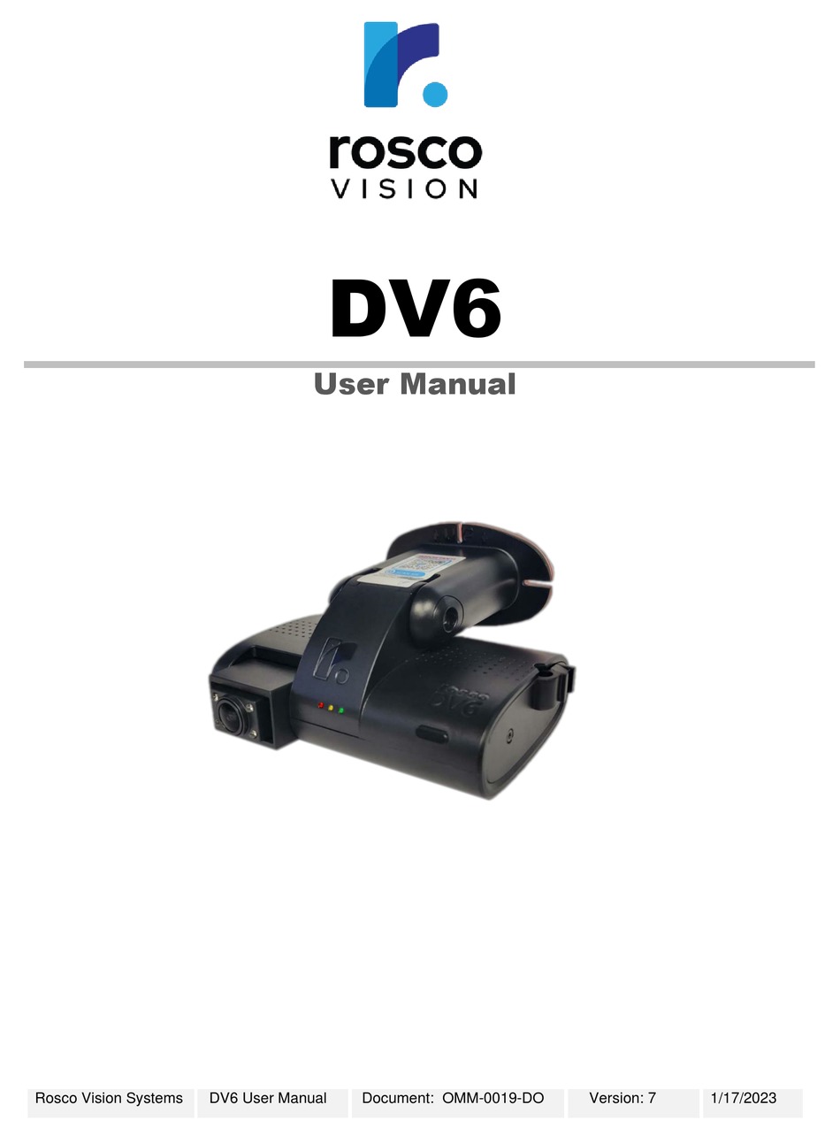 ROSCO DV6 USER MANUAL Pdf Download ManualsLib