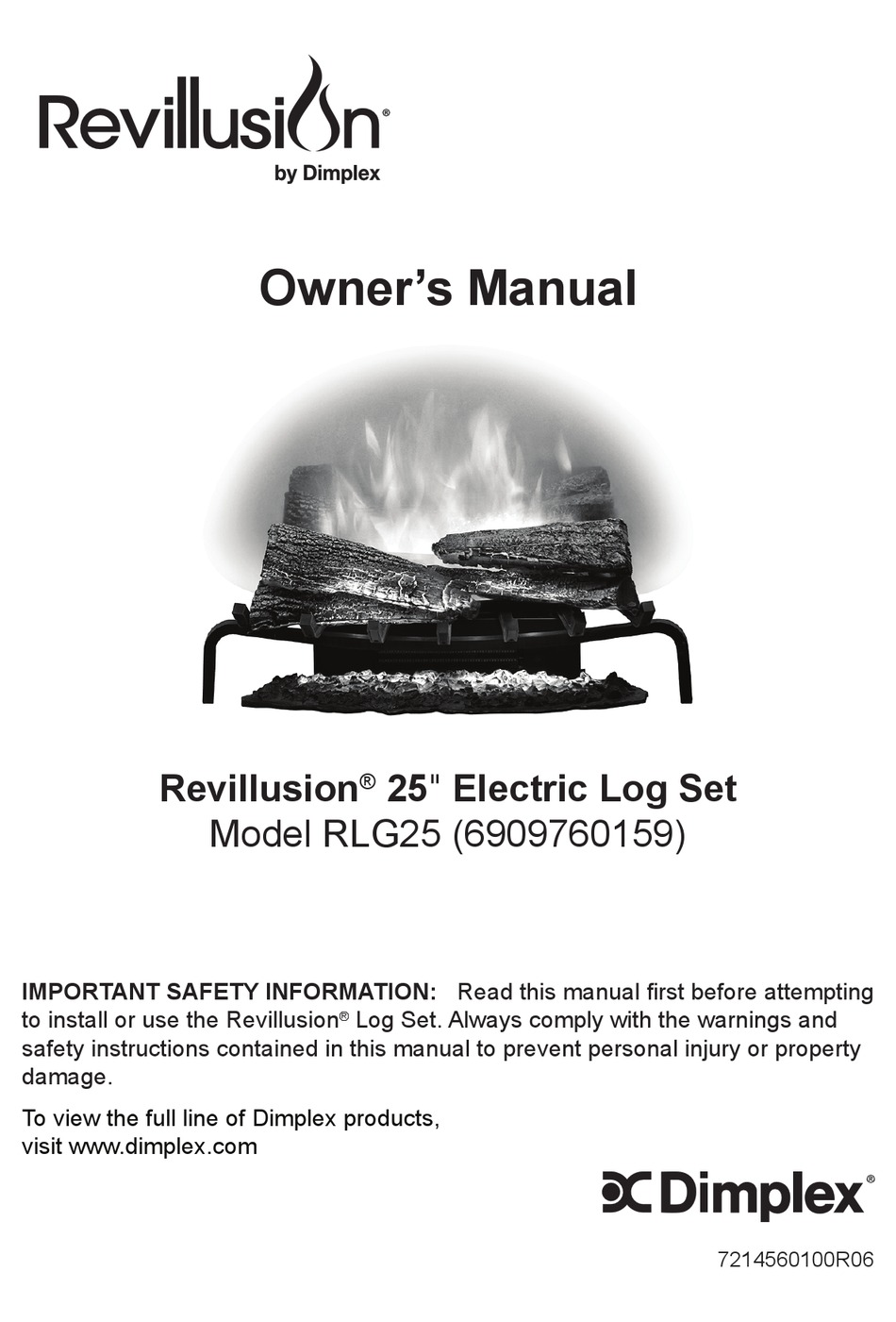 DIMPLEX REVILLUSION RLG25 OWNER'S MANUAL Pdf Download ManualsLib