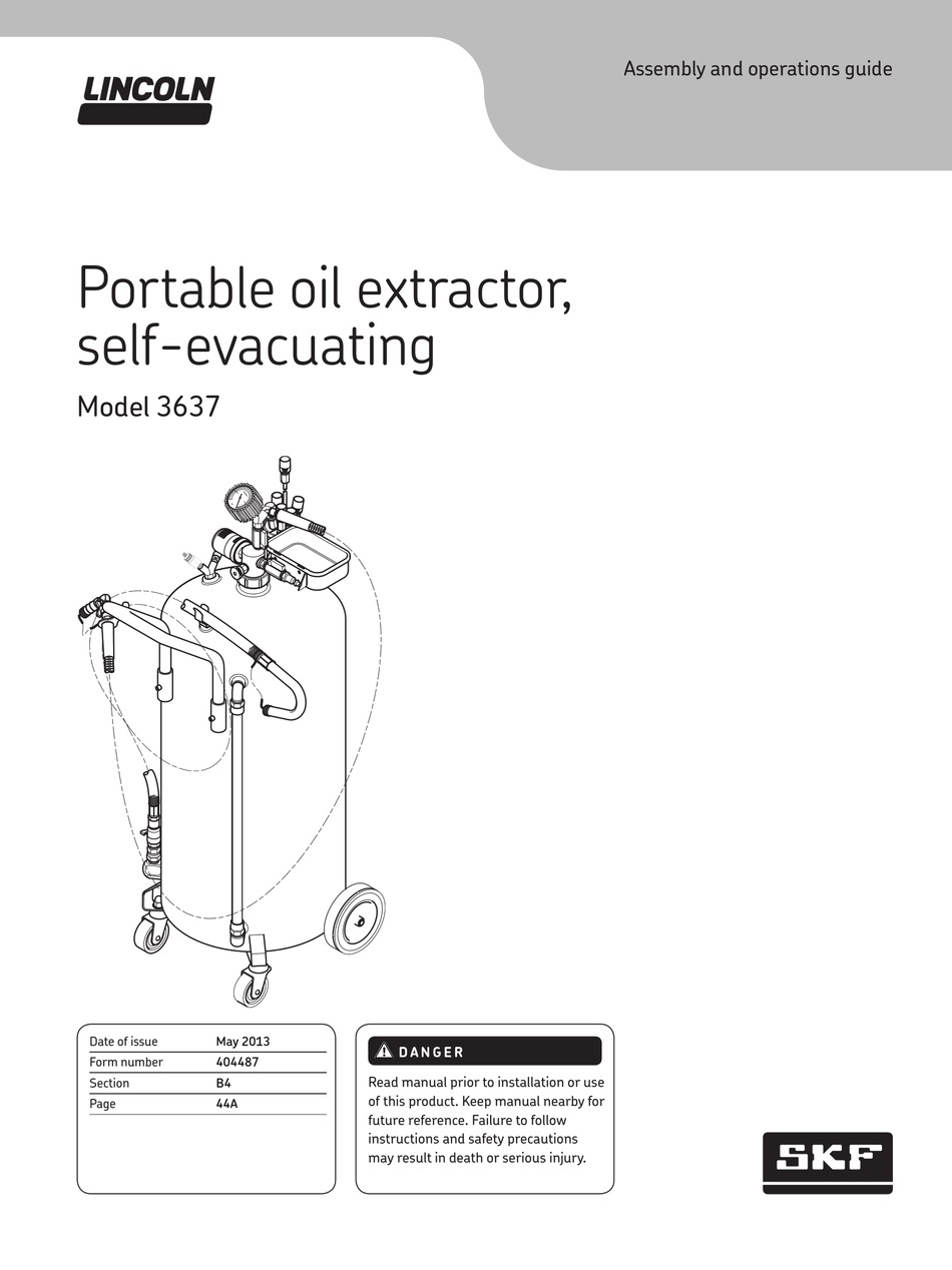 LINCOLN SKF 3637 ASSEMBLY AND OPERATION MANUAL Pdf Download ManualsLib