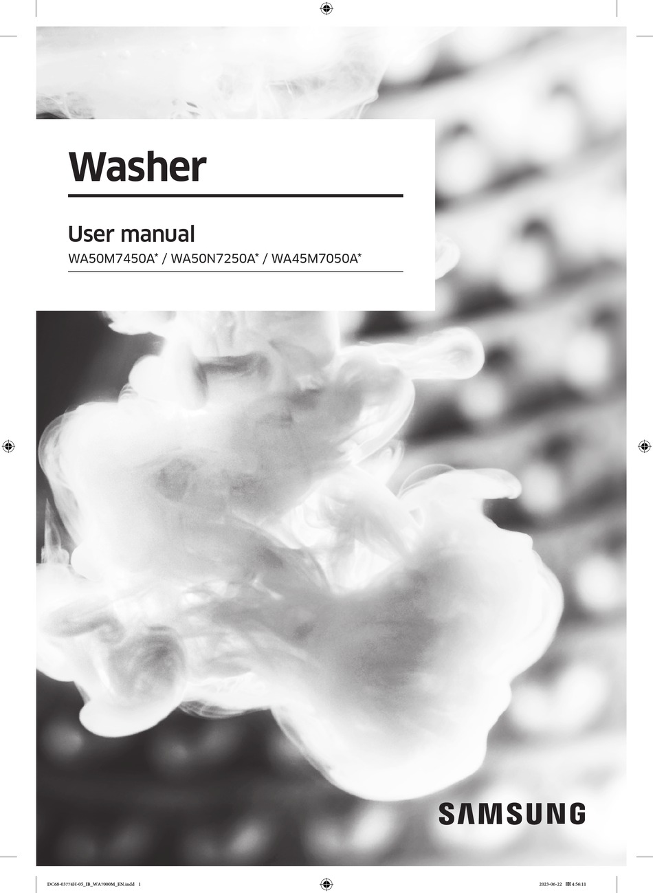 SAMSUNG WA50M7450A SERIES USER MANUAL Pdf Download ManualsLib