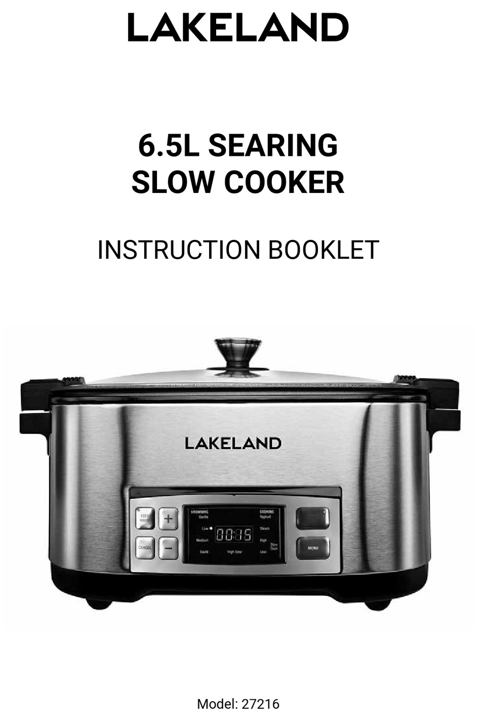 LAKELAND 27216 INSTRUCTION BOOKLET Pdf Download | ManualsLib