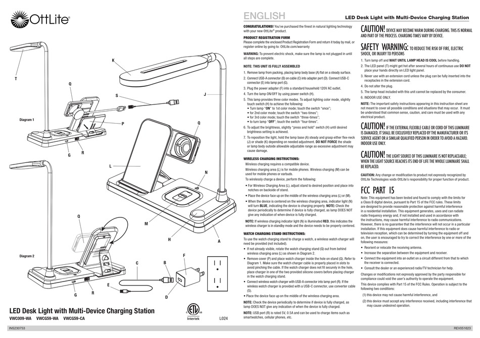 OTTLITE VWC009WA QUICK START MANUAL Pdf Download ManualsLib
