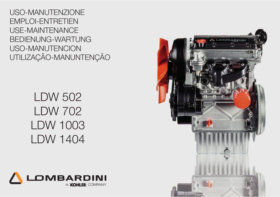 KOHLER LOMBARDINI LDW 502 USE & MAINTENANCE Pdf Download ManualsLib