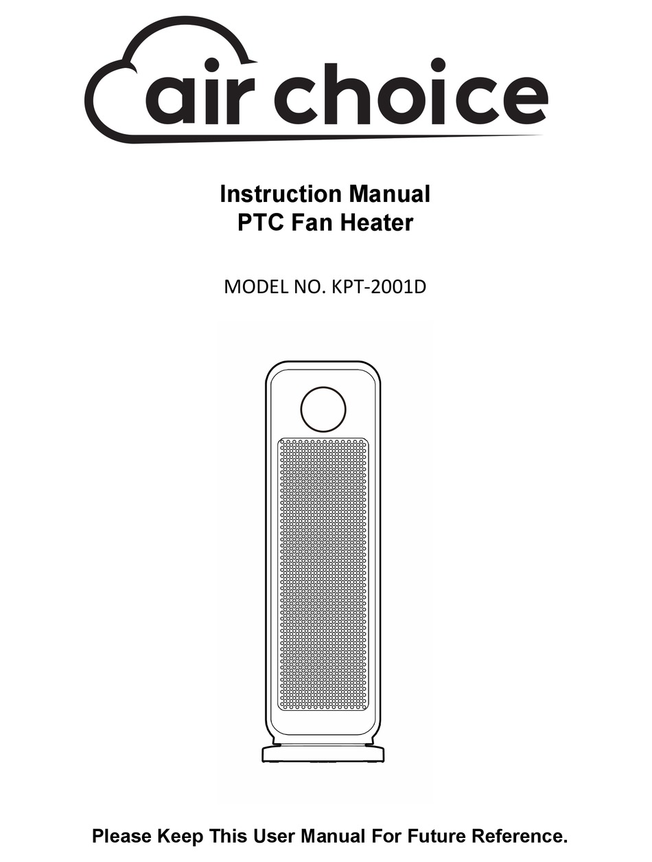 AIR CHOICE KPT-2001D INSTRUCTION MANUAL Pdf Download | ManualsLib