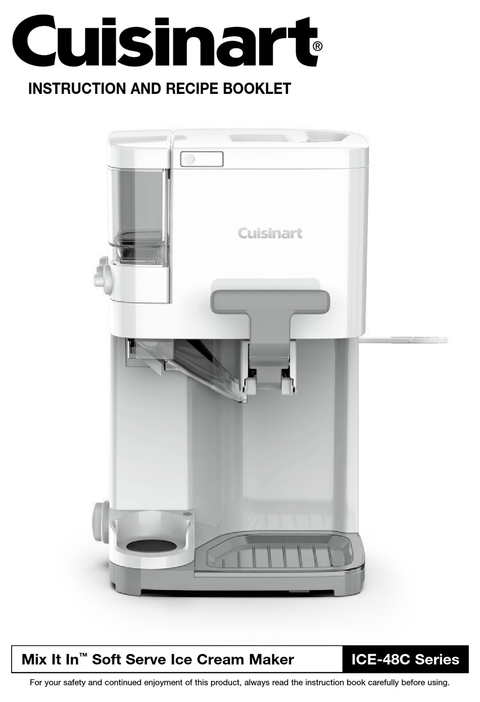 CUISINART MIX IT IN ICE48C SERIES INSTRUCTION AND RECIPE BOOKLET Pdf