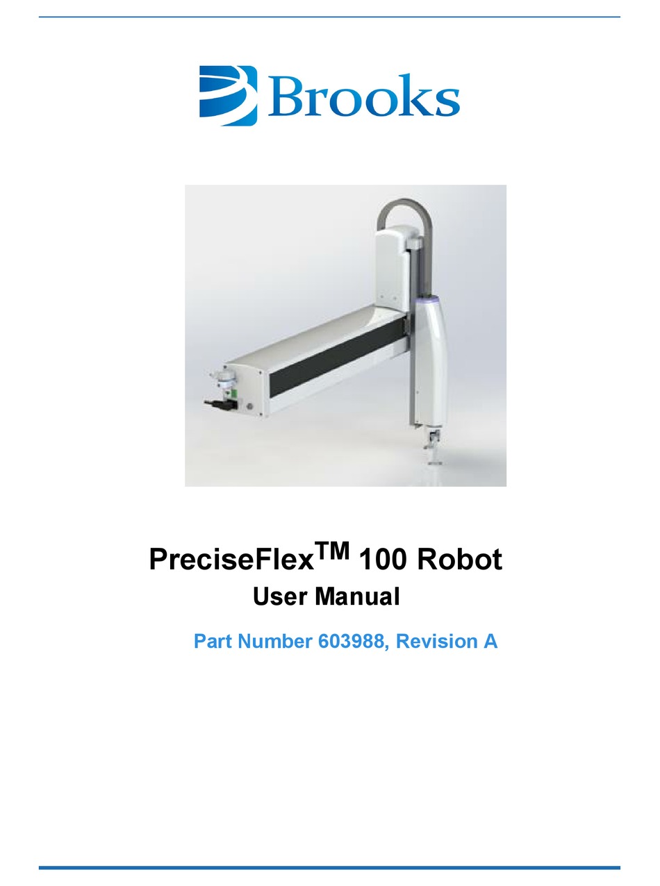 BROOKS PRECISEFLEX 100 USER MANUAL Pdf Download ManualsLib
