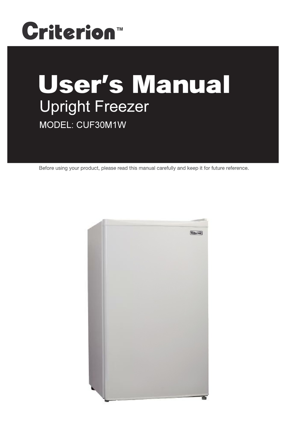 CRITERION CUF30M1W USER MANUAL Pdf Download ManualsLib