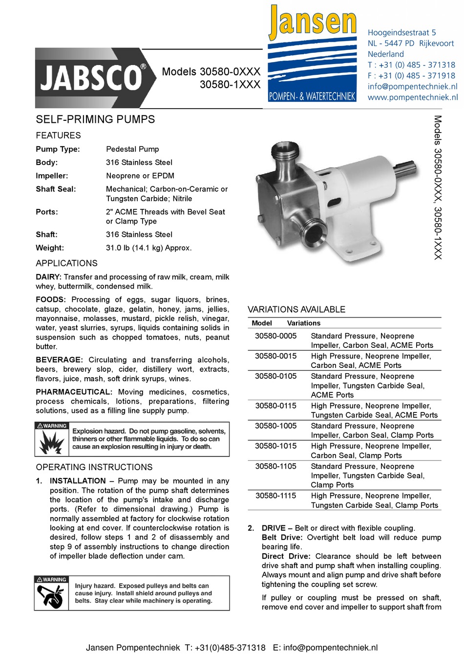 JABSCO 305800 SERIES MANUAL Pdf Download ManualsLib