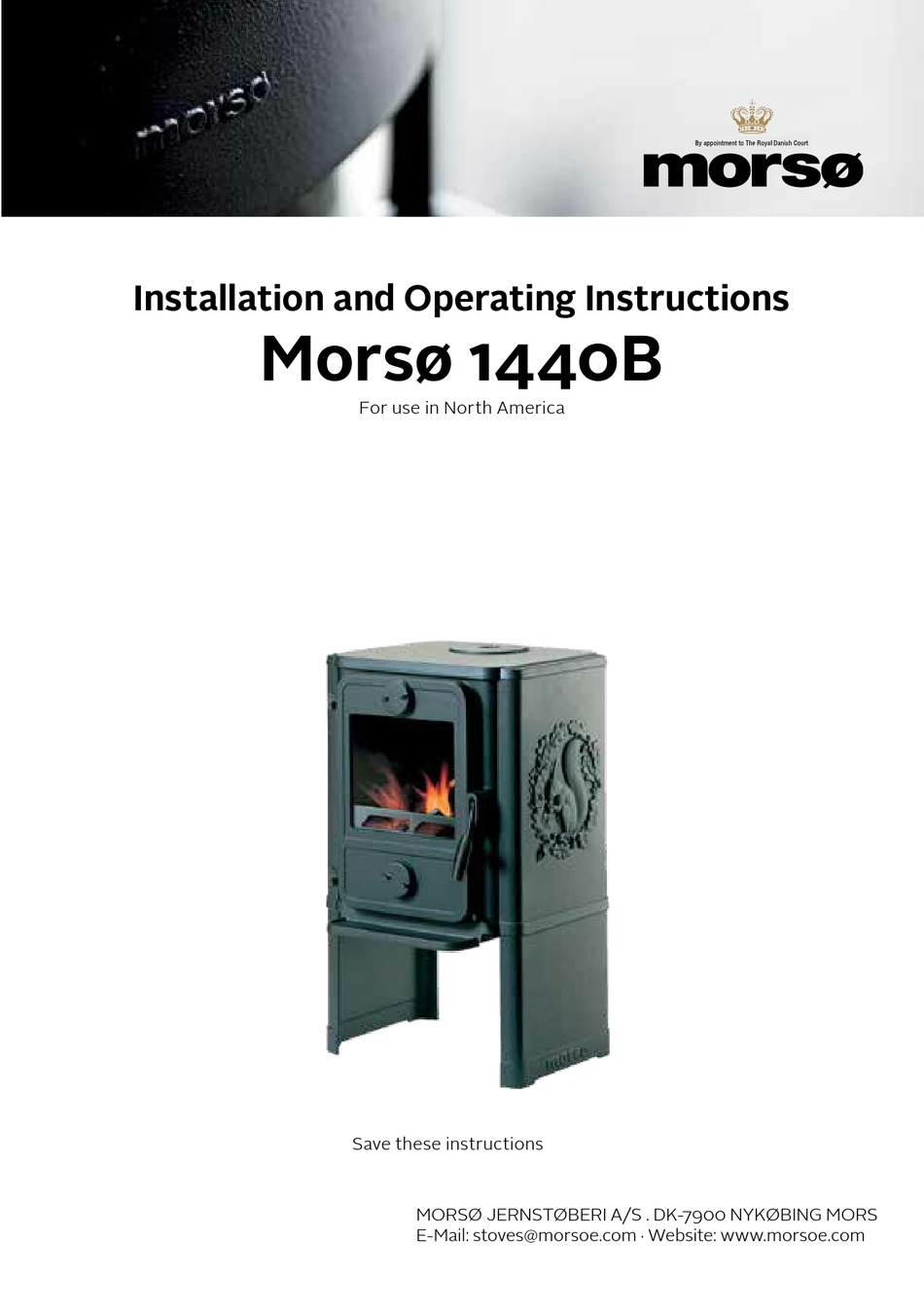 MORSO 1440B INSTALLATION AND OPERATING INSTRUCTIONS MANUAL Pdf Download