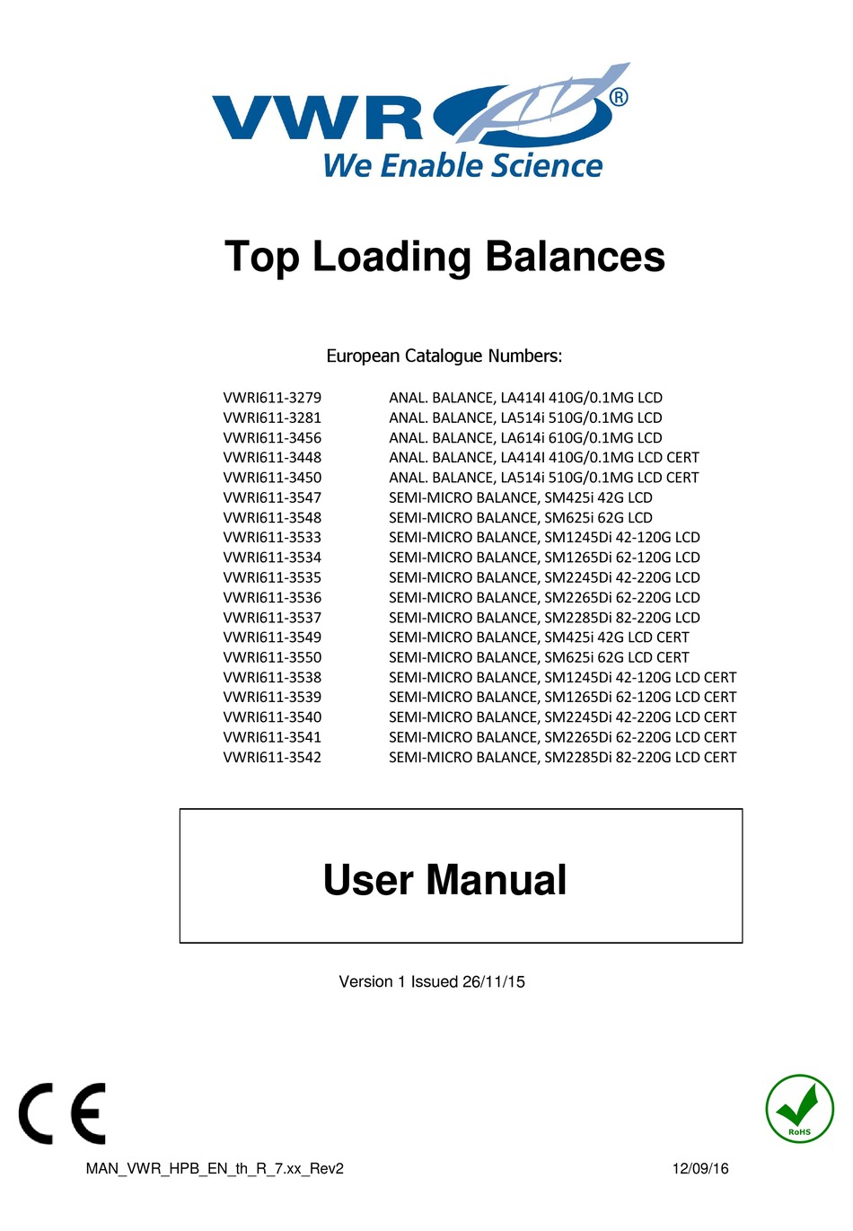 VWR VWRI6113279 USER MANUAL Pdf Download ManualsLib