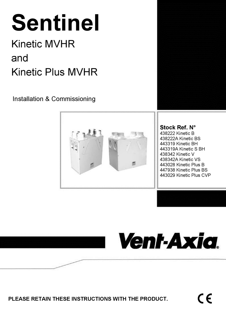 VENT-AXIA SENTINEL KINETIC B INSTALLATION & COMMISSIONING Pdf Download ...