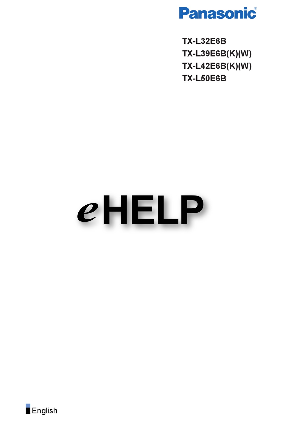 PANASONIC TX-L42E6B MANUAL Pdf Download | ManualsLib