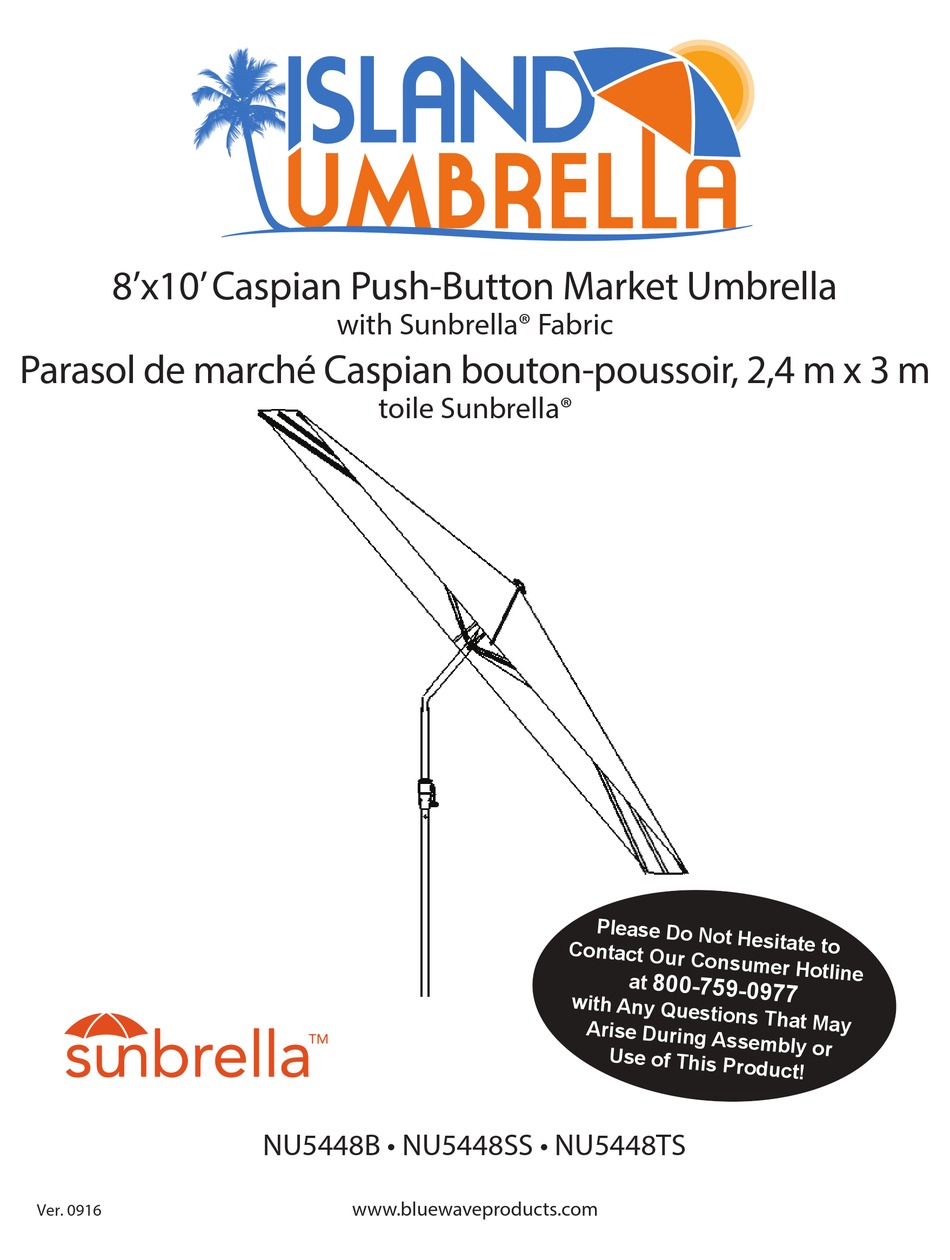 ISLAND UMBRELLA NU5448SS MANUAL Pdf Download ManualsLib