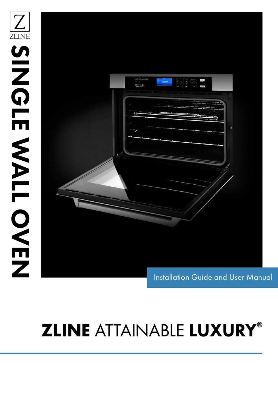 ZLINE AUTOGRAPH AWSZ30CB INSTALLATION MANUAL AND USER'S MANUAL Pdf