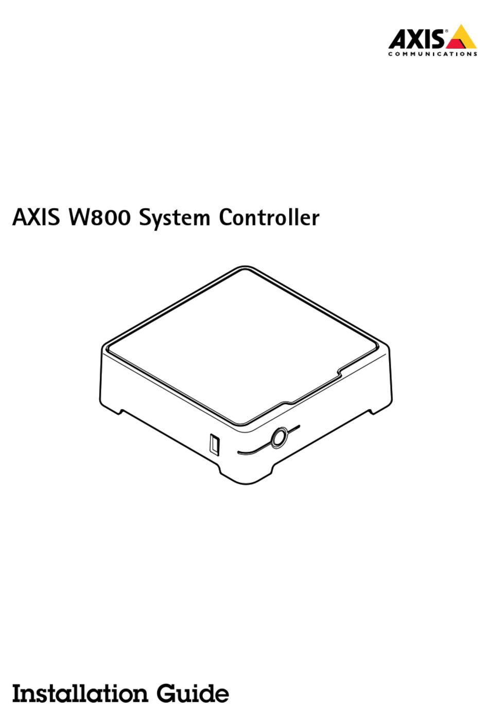 AXIS W800 INSTALLATION MANUAL Pdf Download | ManualsLib