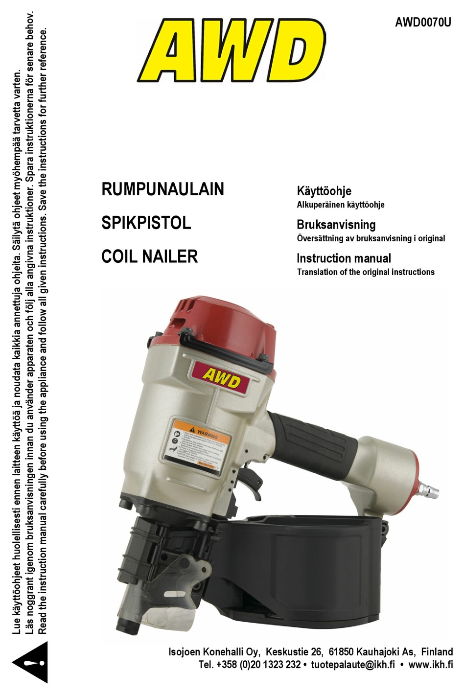 AWD AWD0070U INSTRUCTION MANUAL Pdf Download ManualsLib