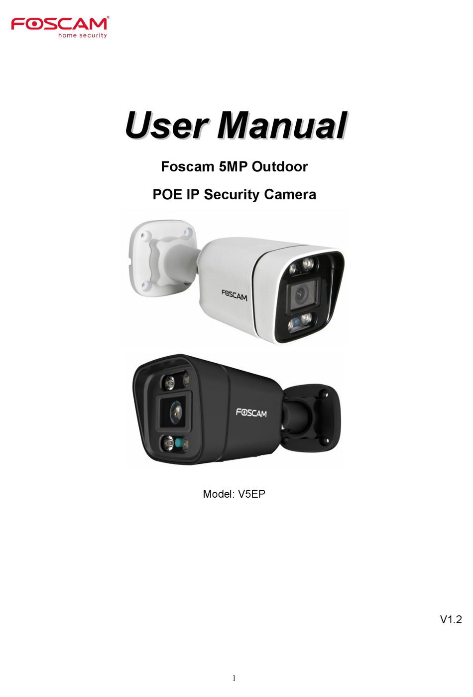 Foscam V Ep User Manual Pdf Download Manualslib