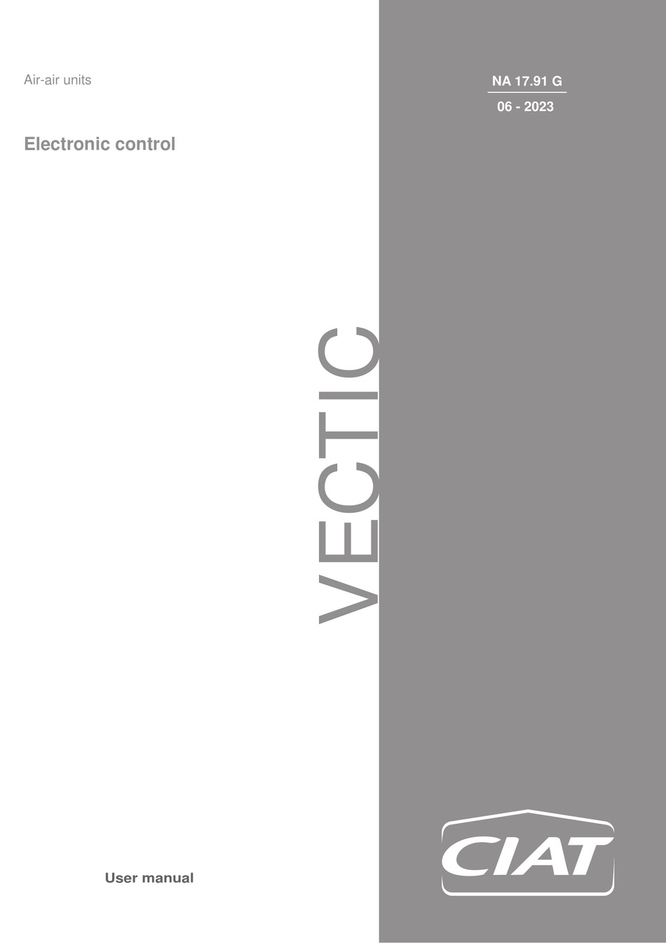 CIAT VECTIC USER MANUAL Pdf Download ManualsLib
