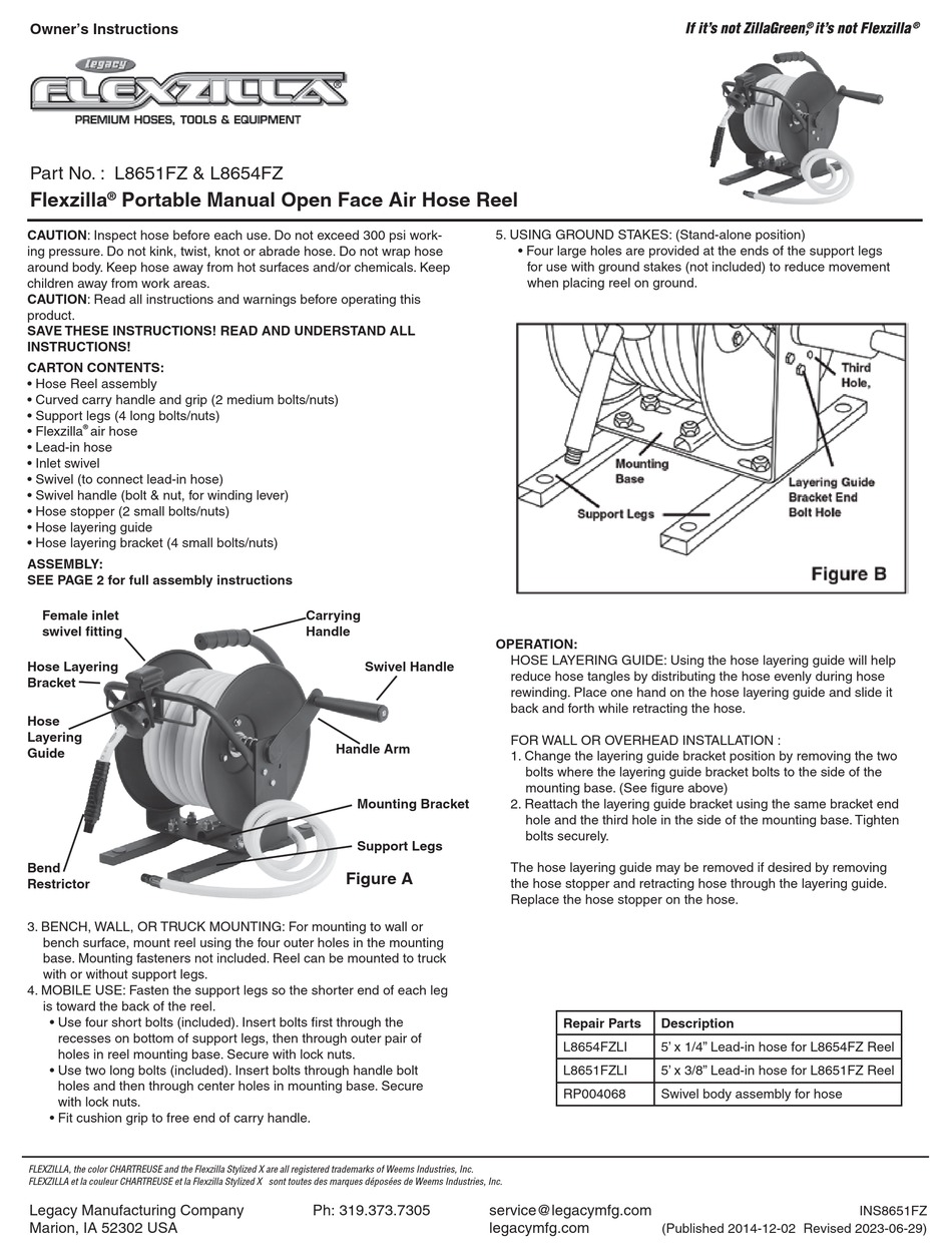 FLEXZILLA L8651FZ OWNER'S INSTRUCTIONS Pdf Download ManualsLib