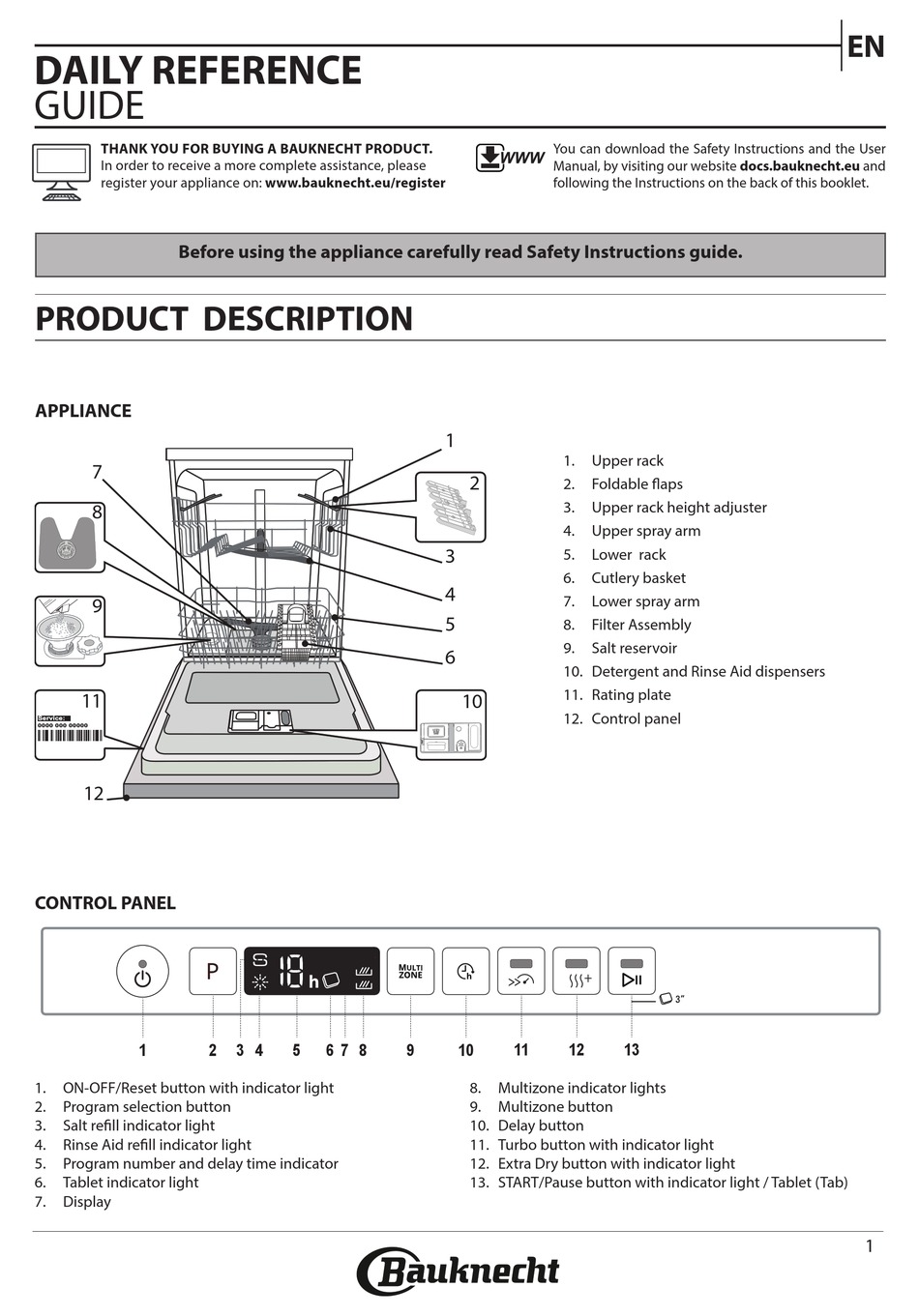 BAUKNECHT BCIO 3C33 EC DAILY REFERENCE MANUAL Pdf Download | ManualsLib